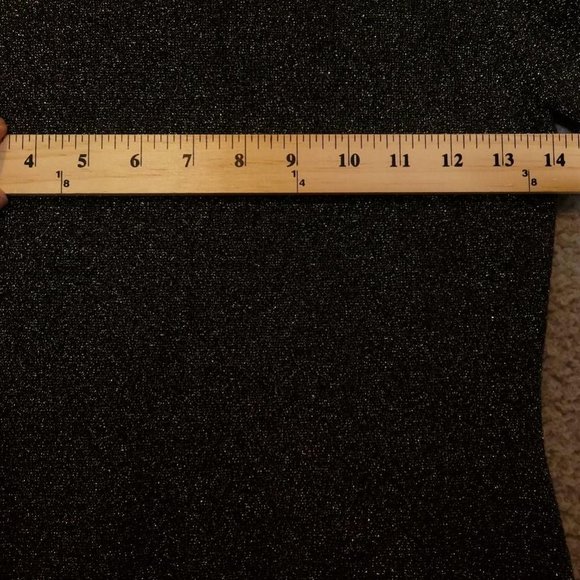 A.L.C. Womens Samuel Bodycon‎ Dress Black Gold Metallic Mock Neck Long Sleeve XS - Picture 3 of 10